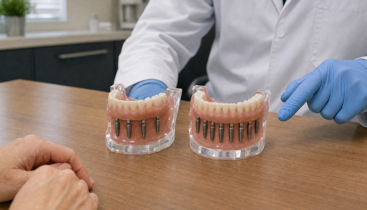 All-on-6 implant tedavisi ve All-on-4 ile farkı